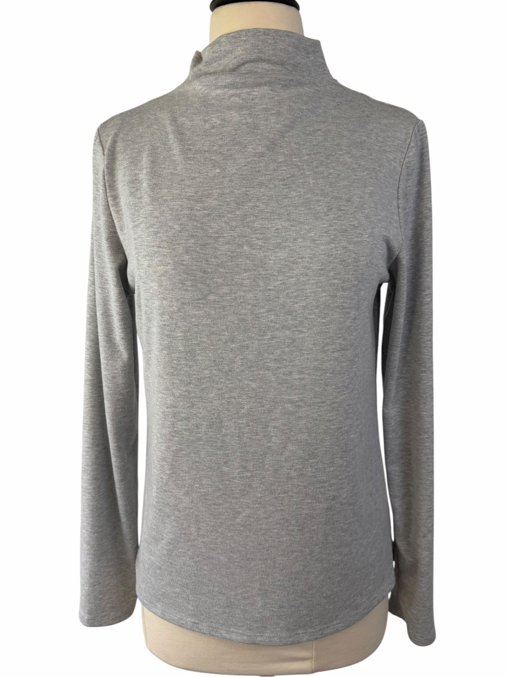 SUNLAND17 top turtleneck gray L long sleeve